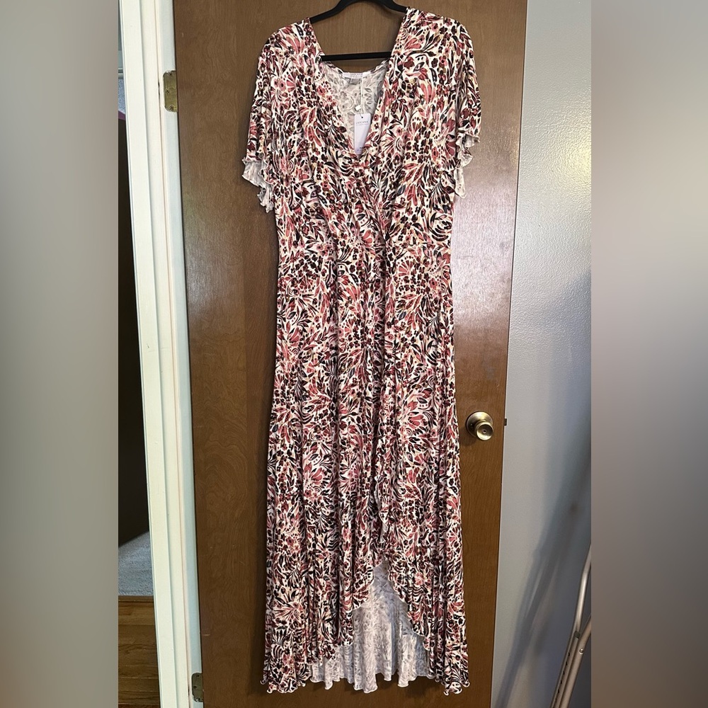 Venus Floral V-Neck Dress